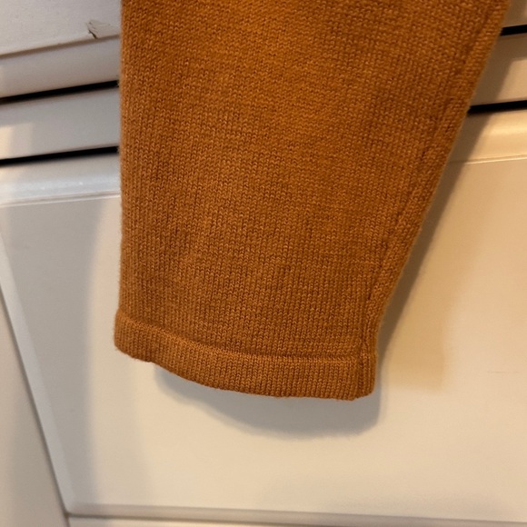 Sequin Trim Long Sleeve Top in Rust orange size PS - Picture 5 of 11